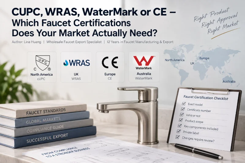 CUPC, WRAS, WaterMark czy CE – jakich certyfikatów baterii faktycznie potrzebuje Twój rynek?