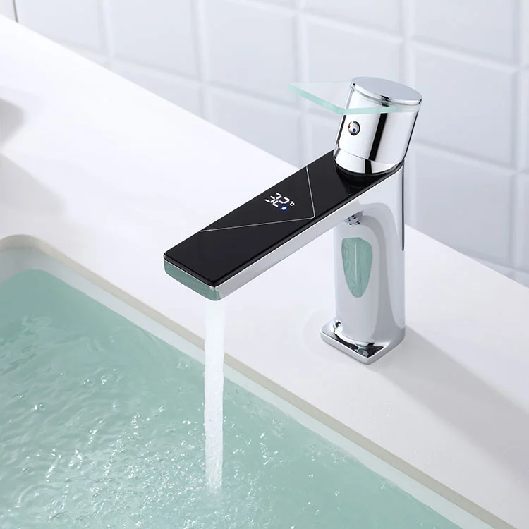 Brass Smart Temp Display Basin Kan